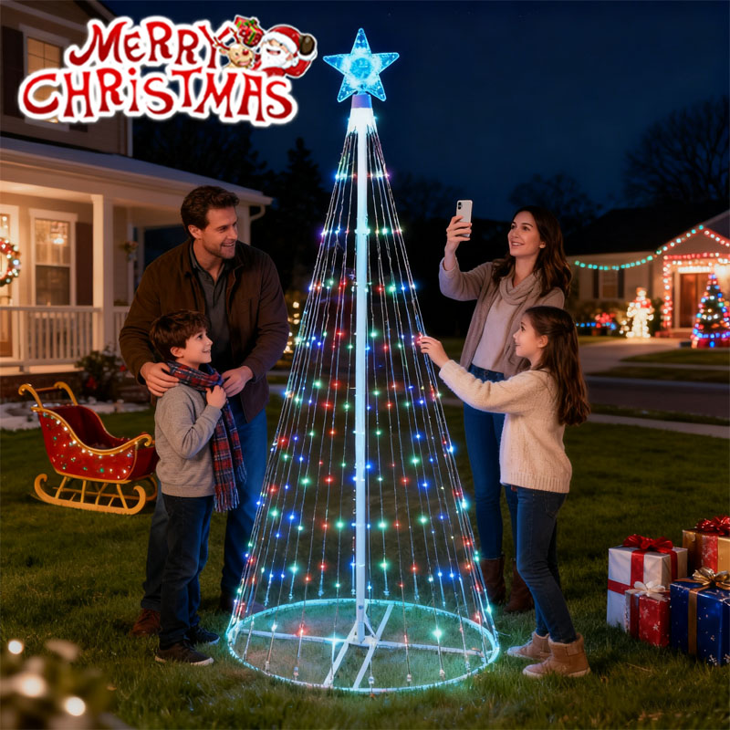 Outdoor Lighting Gazebo - Guirnalda de luces LED de cascada