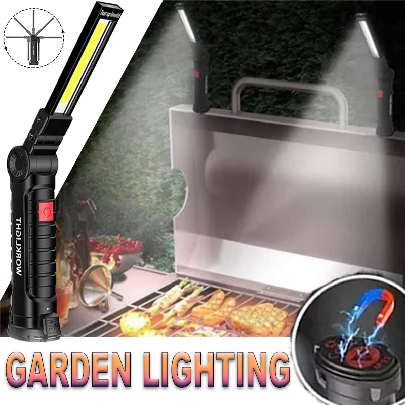 Outdoor Lighting Lowes - Linterna LED portátil con gancho magnético,