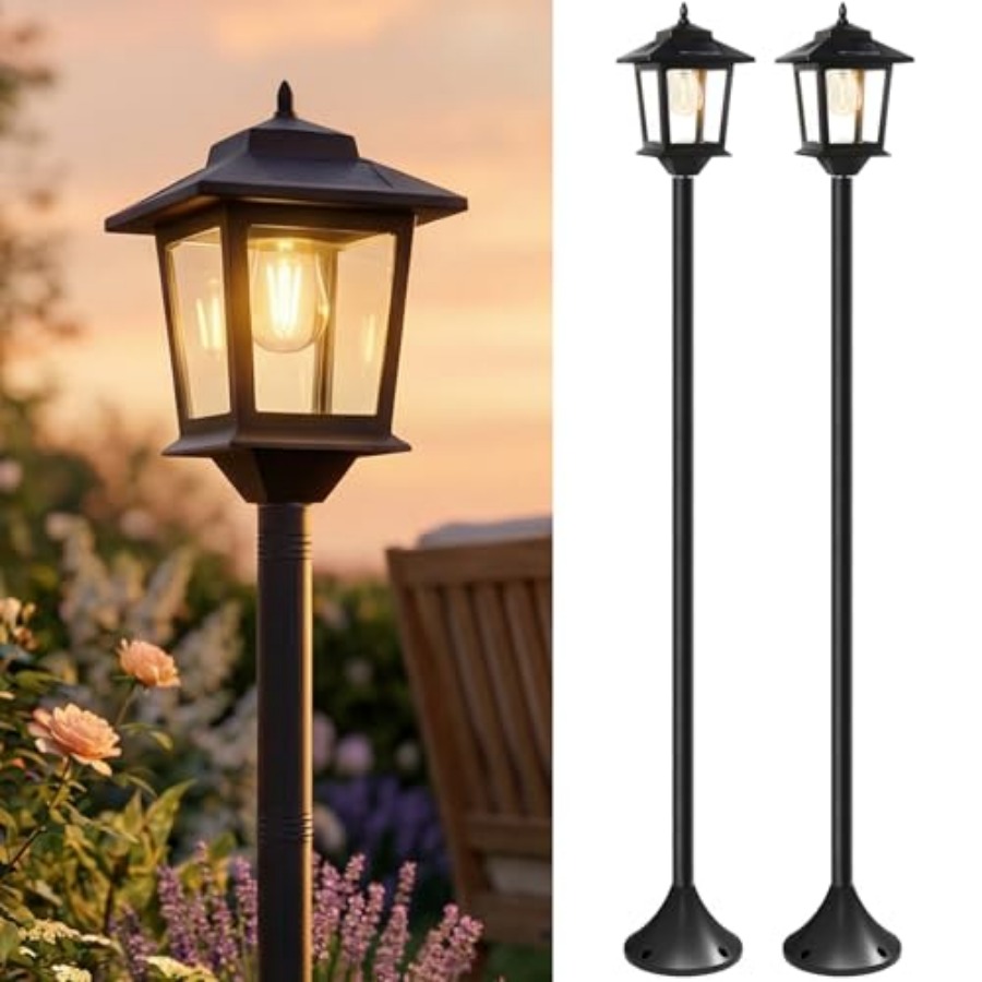 Outdoor Lighting Dusk To Dawn - Lámparas Solares para Exteriores, Paquete de