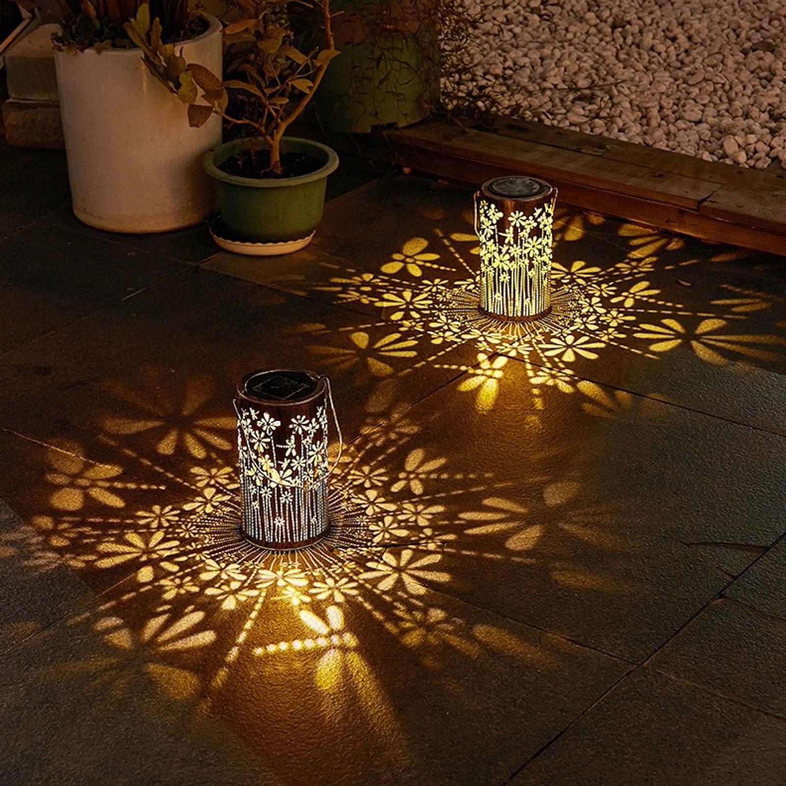 Solar Path Light - Lámparas Solares Decorativas de Metal con
