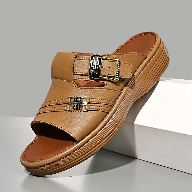 Outdoor Lighting Quality - Zapatillas de hombre de cuero de