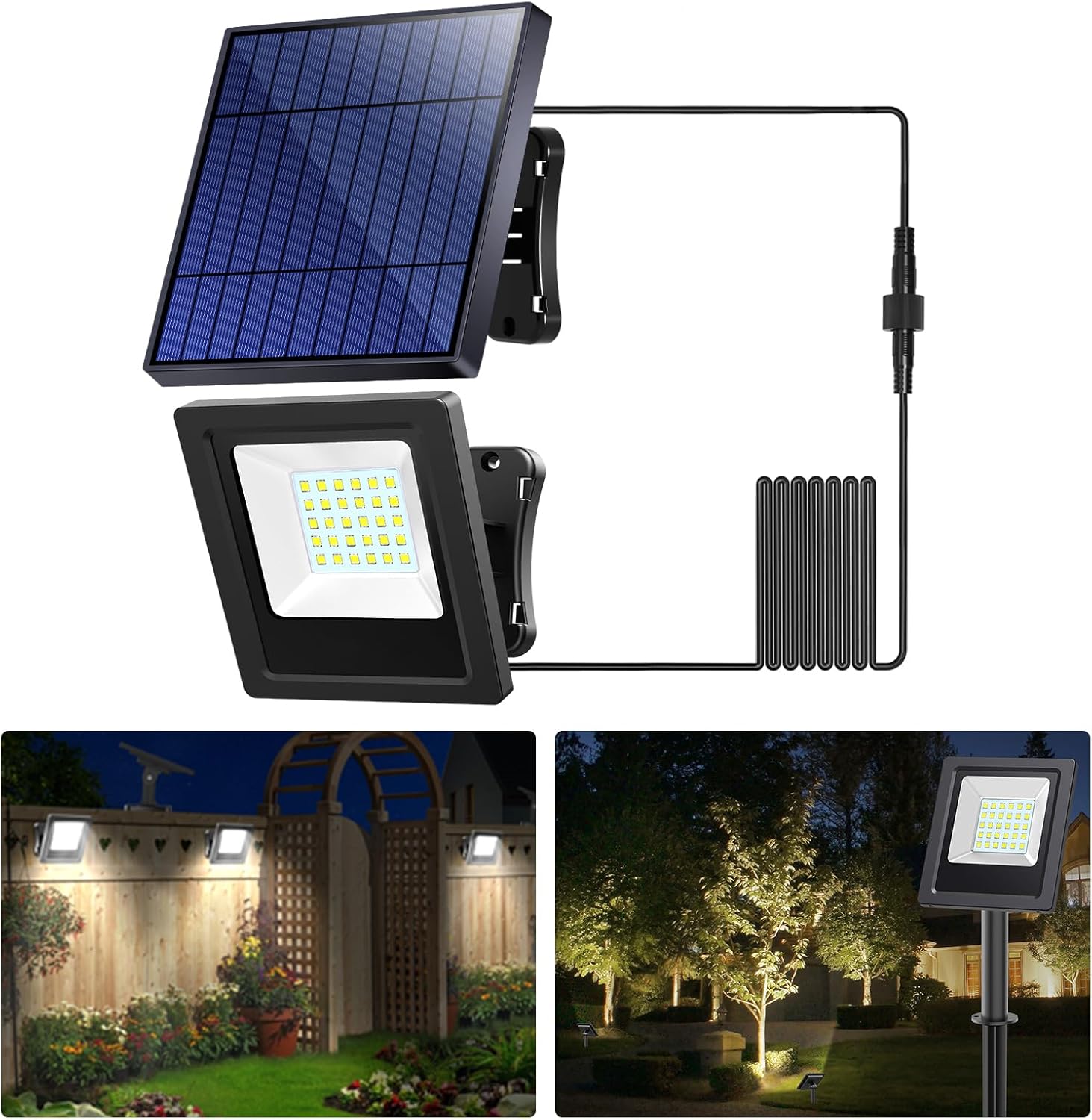 Outdoor Lighting Dusk To Dawn - Lámpara Solar Intelamp de Larga Duración
