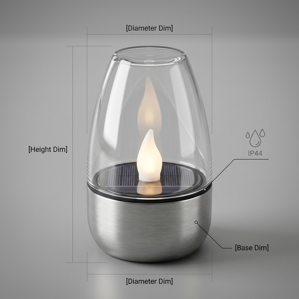[Paquete de 6] Velas LED solar - Outdoor Lighting Dusk To Dawn reseña y precio