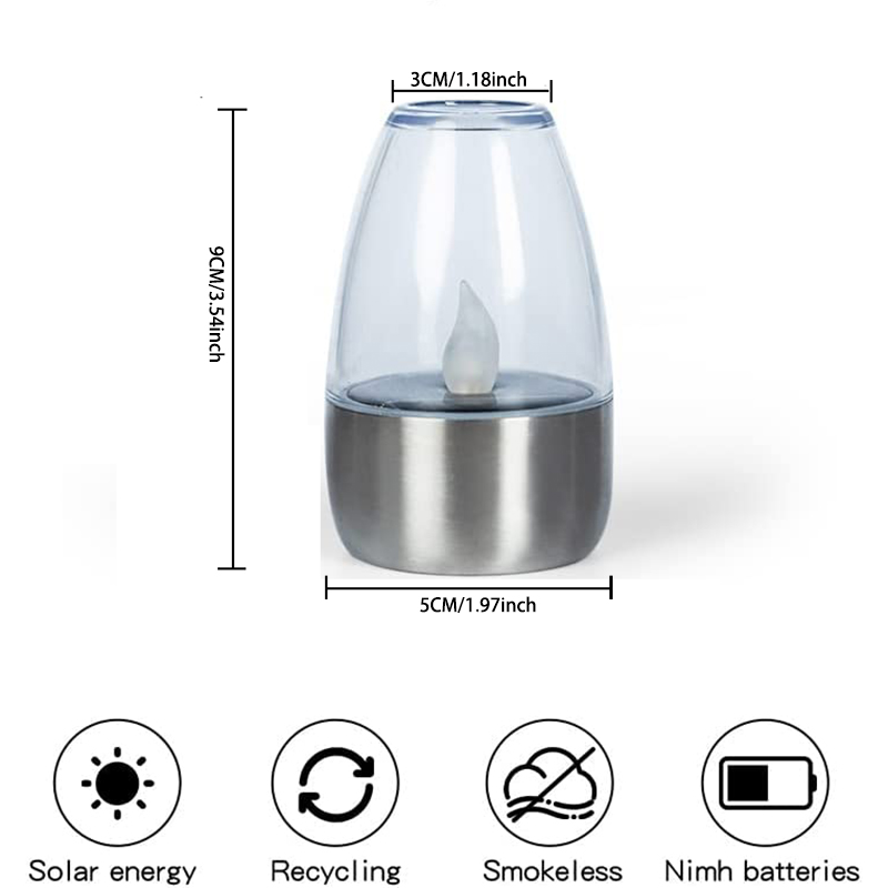 [Paquete de 6] Velas LED solar - Outdoor Lighting Dusk To Dawn reseña y precio