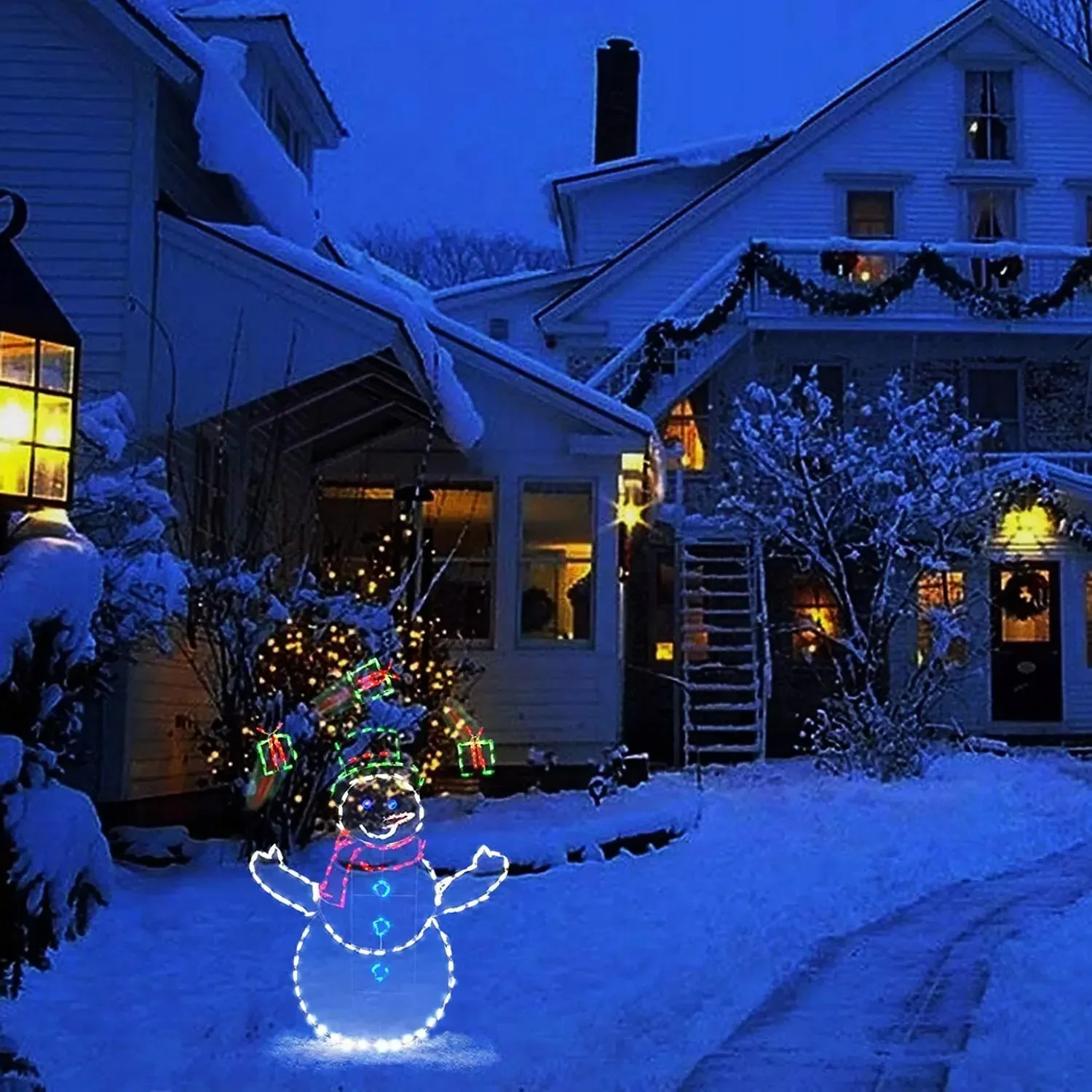 Bola de nieve animada, luz LED - Outdoor Lighting Gazebo reseña y precio