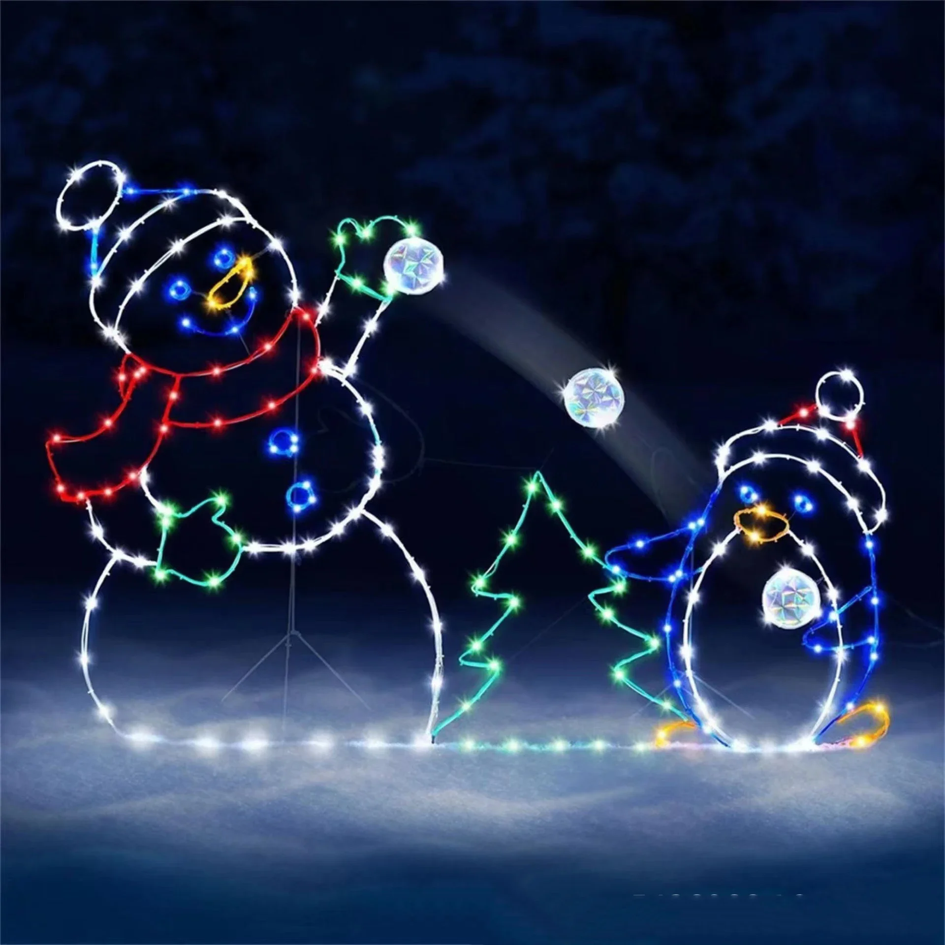 Bola de nieve animada, luz LED - Outdoor Lighting Gazebo reseña y precio