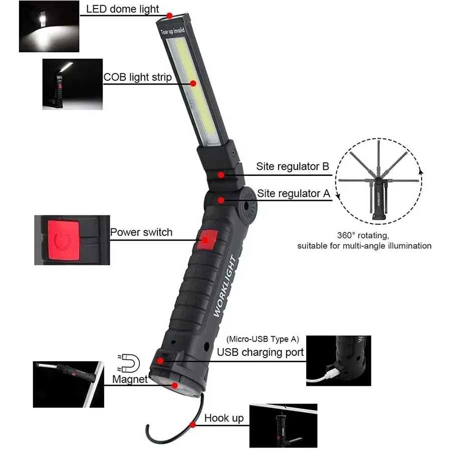 Linterna LED portátil con ganc - Outdoor Lighting Lowes reseña y precio