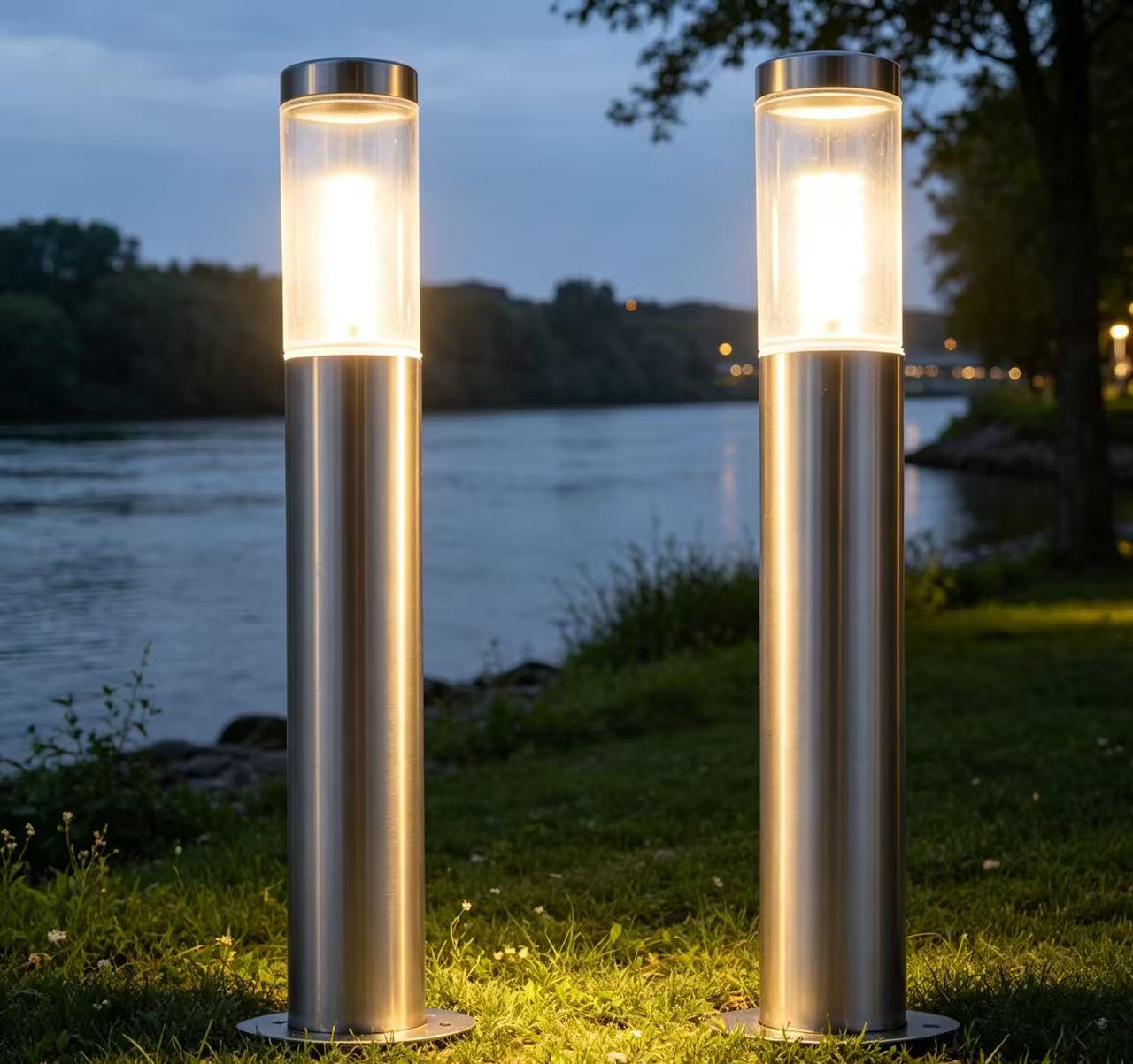Lámpara LED para jardín, de ac - Outdoor Lighting Hardwired reseña y precio
