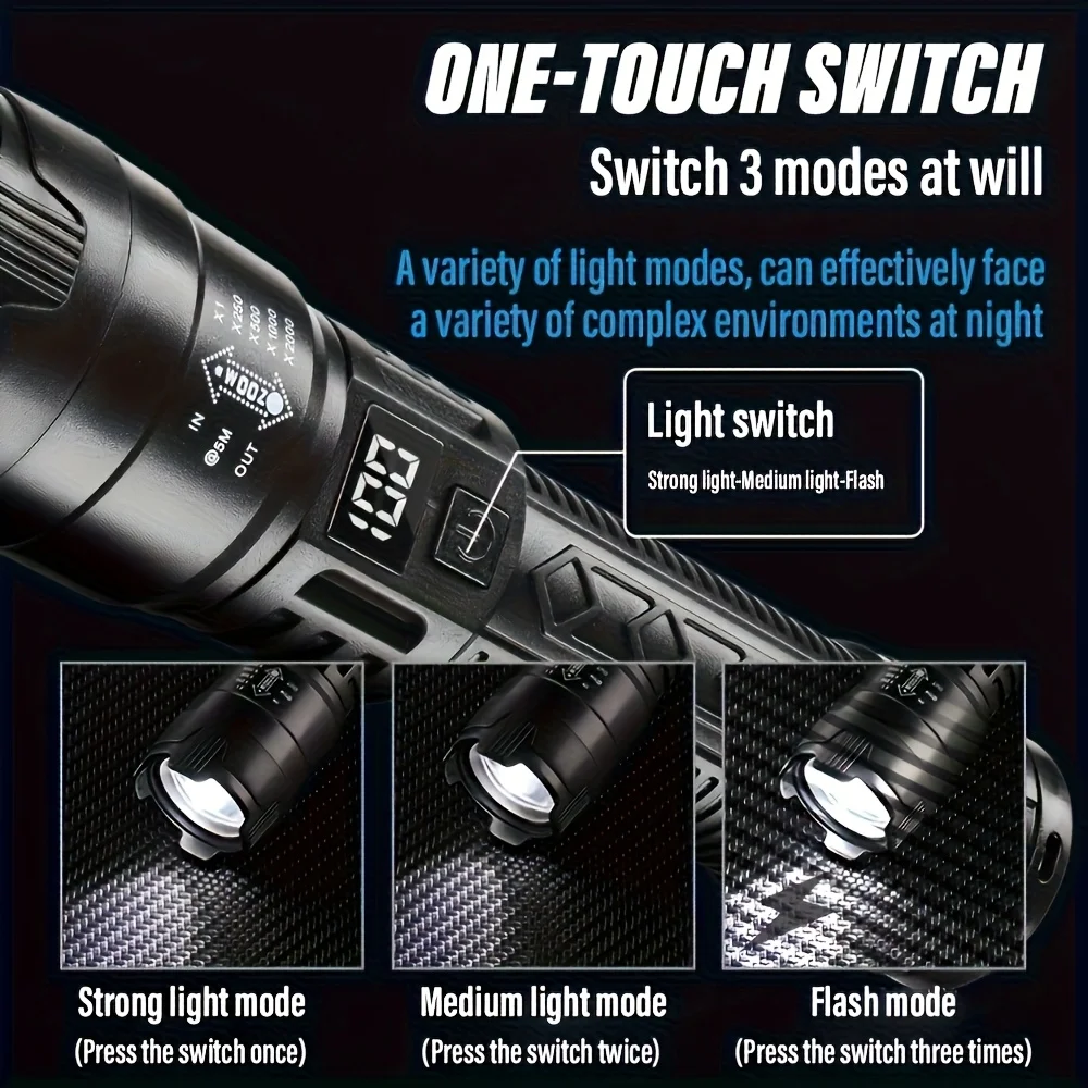 Linterna LED táctica de 2000LM - Outdoor Lighting Ideas For Party reseña y precio