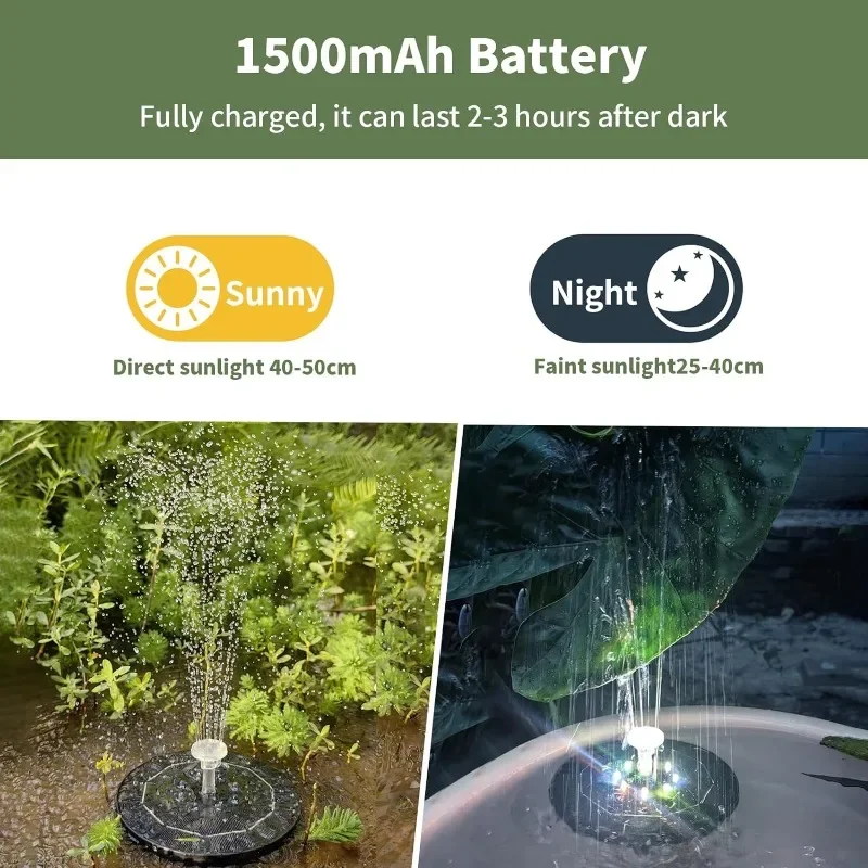 Luz de Fuente Solar giratoria, - Outdoor Lighting Gazebo reseña y precio