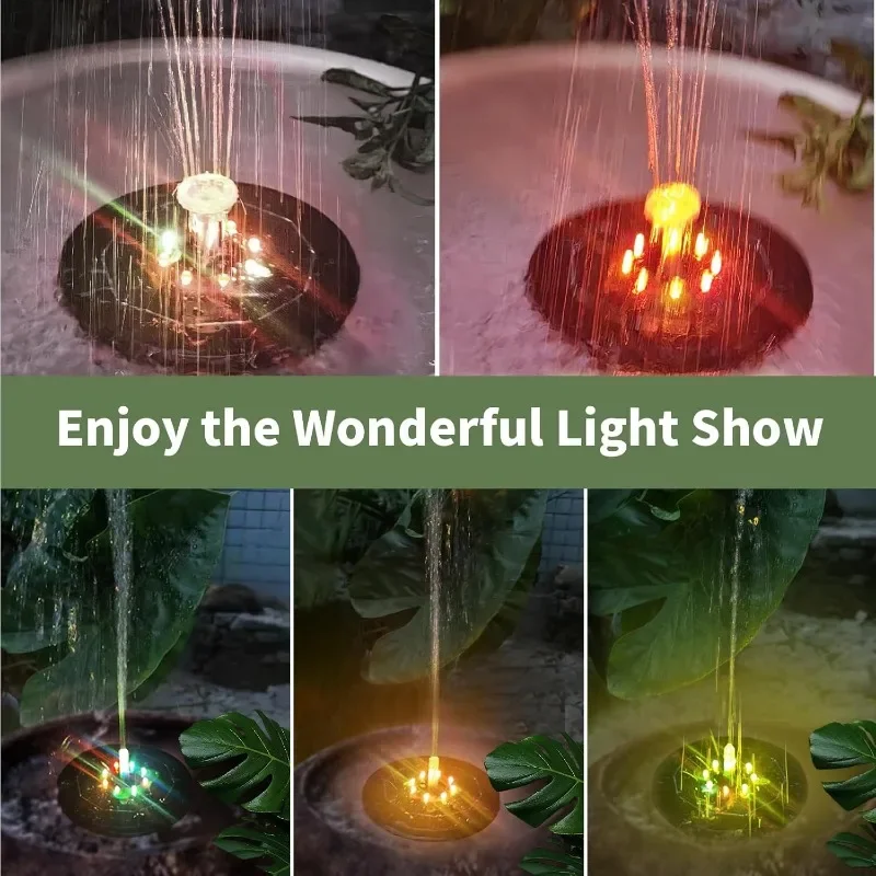Luz de Fuente Solar giratoria, - Outdoor Lighting Gazebo reseña y precio