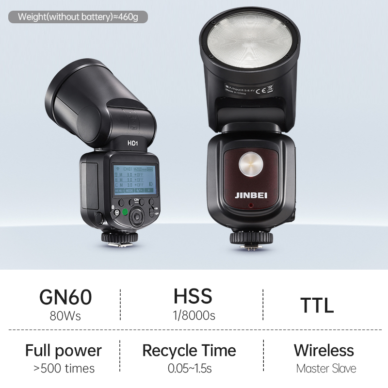 Flash para cámara JINBEI HD-1, - Outdoor Lighting Kit Photography reseña y precio
