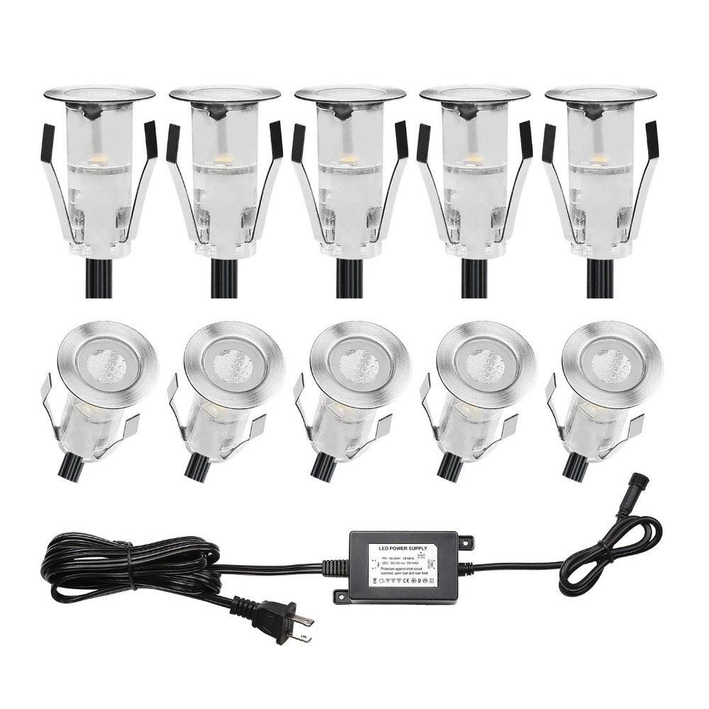 Miniluz LED de 10 piezas para  - Ground Light Recessed reseña y precio
