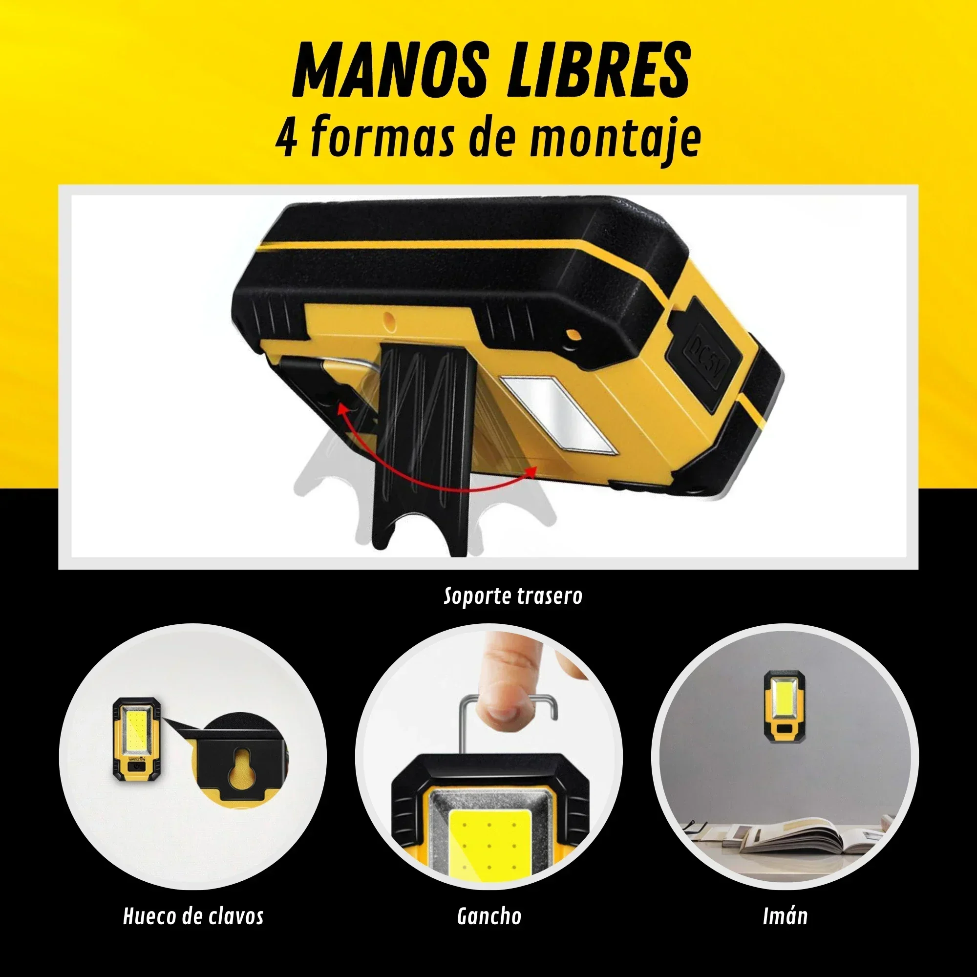 Luz de trabajo recargable port - Outdoor Lighting Lowes reseña y precio