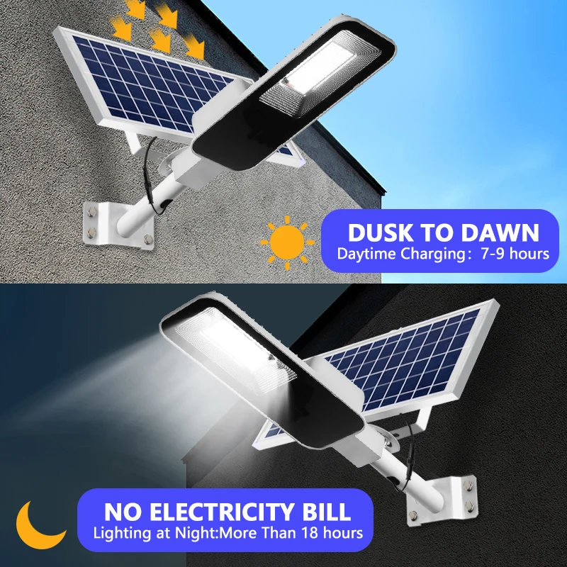 Luz Solar potente de 200W, far - Outdoor Lighting Dusk To Dawn reseña y precio