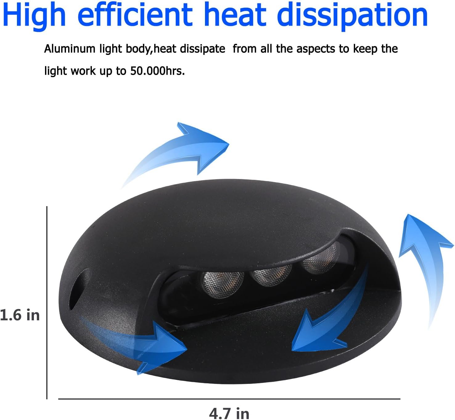 Luces LED de Escalón de 3W par - Outdoor Lighting Hardwired reseña y precio