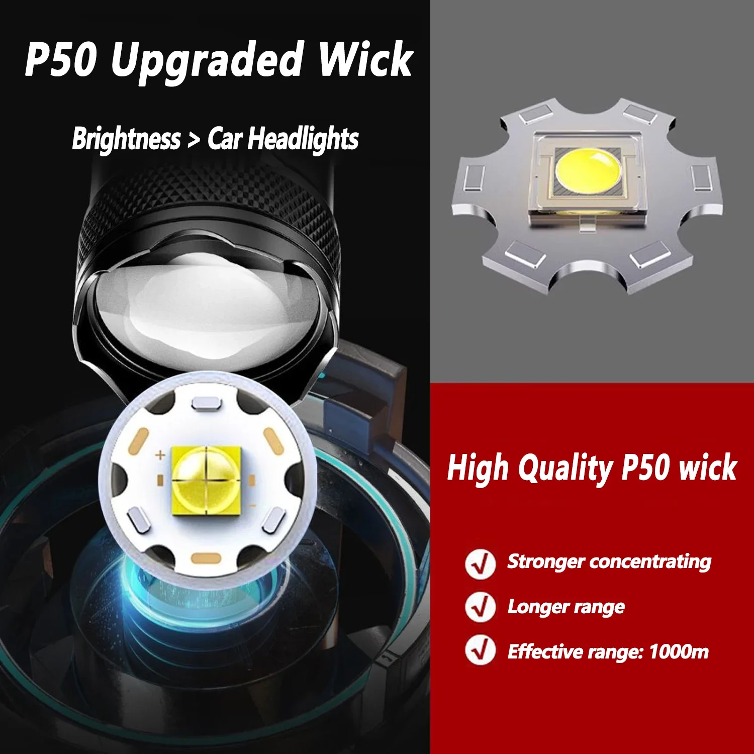 Linterna LED ultrabrillante, l - Outdoor Lighting Lowes reseña y precio