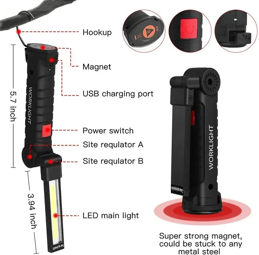 Linterna LED COB Lámpara de in - Outdoor Lighting Lowes reseña y precio