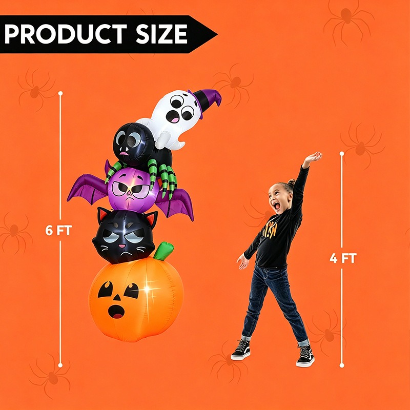 Decoración Inflable de Hallowe - Outdoor Lighting Ideas For Party reseña y precio