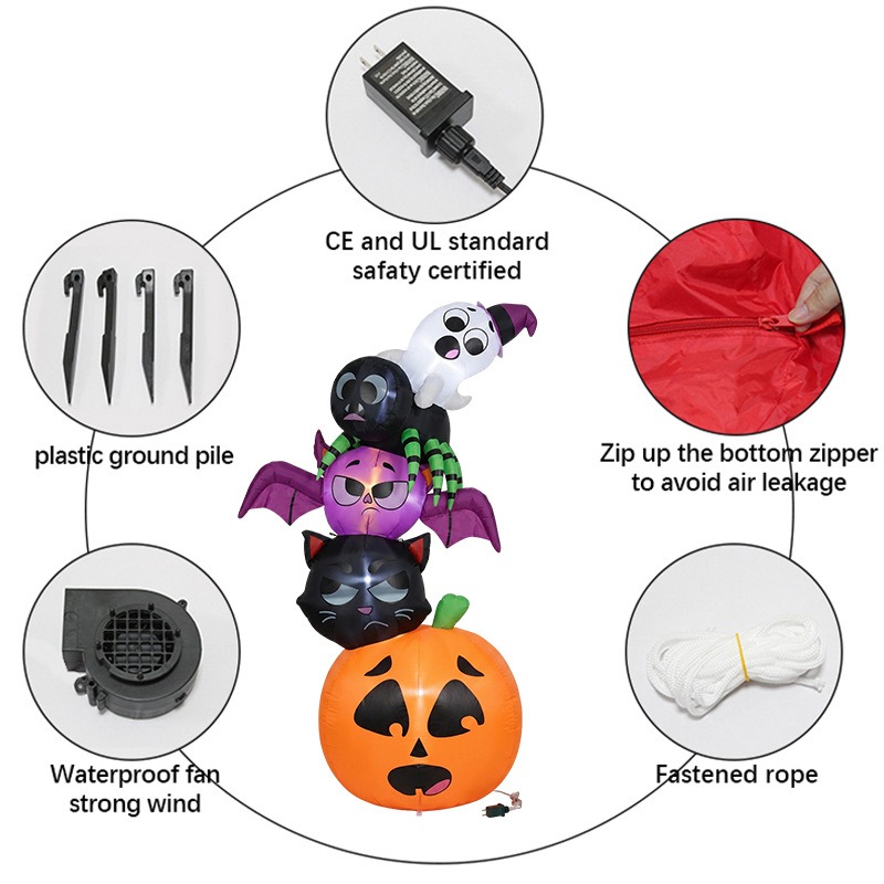 Decoración Inflable de Hallowe - Outdoor Lighting Ideas For Party reseña y precio