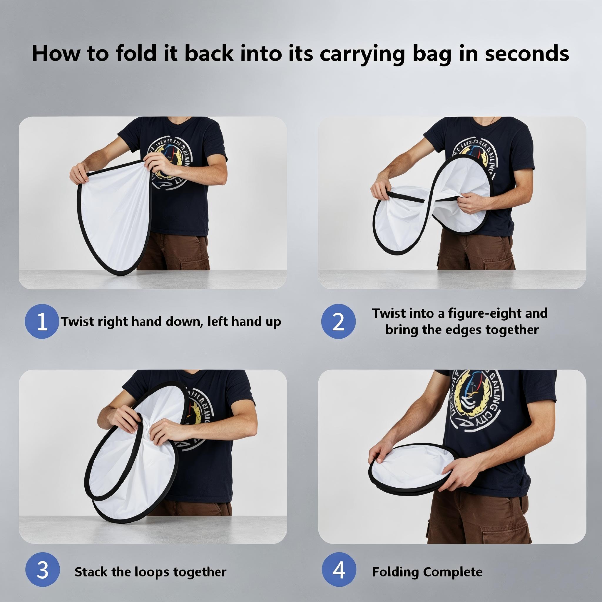 Reflector de Fotografía 2 en 1 - Outdoor Lighting Kit Photography reseña y precio