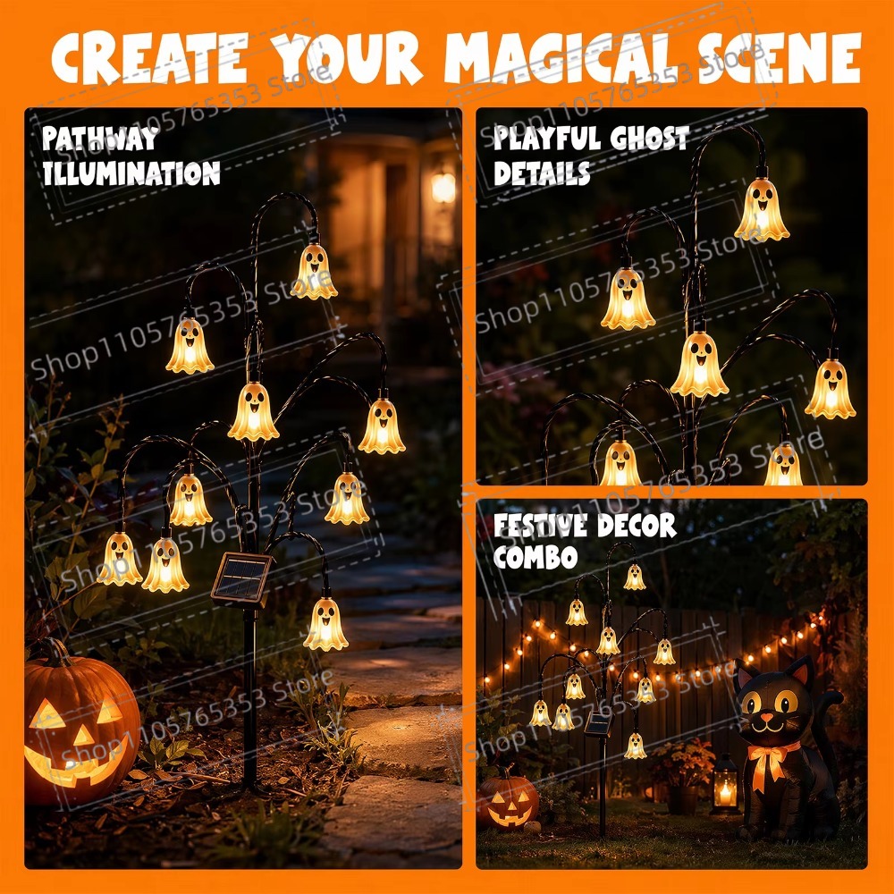 Linterna Solar de Halloween pa - Outdoor Lighting Yard Stakes reseña y precio