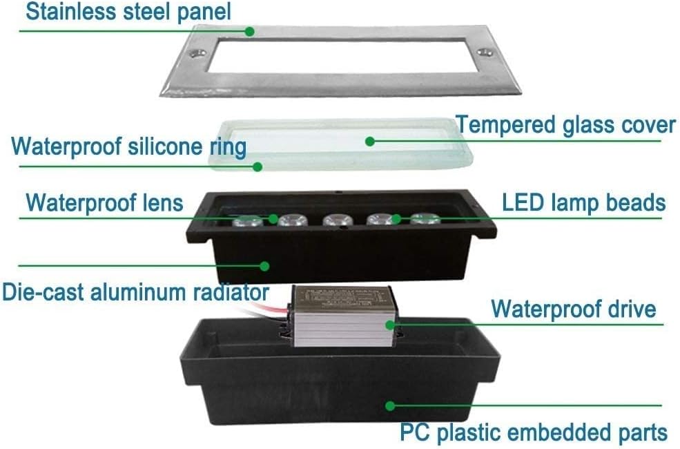 Luz LED Rectangular Lineal Emp - Ground Light Recessed reseña y precio
